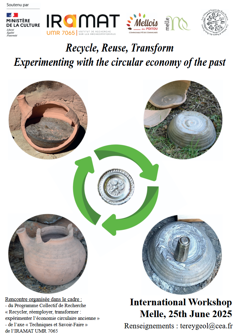 [International Workshop] Recycle, Reuse, Transform Experimenting with the circular economy of the past